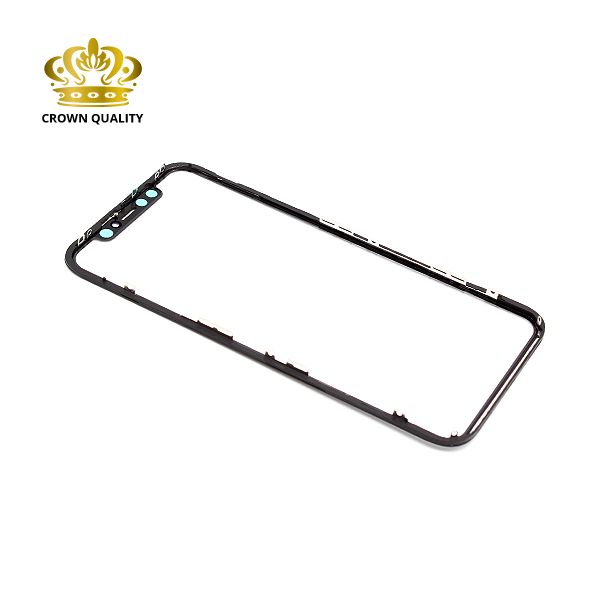 Staklo touch screen-a za Iphone XR + frame + OCA stiker (Crown Quality) black - EP3033645