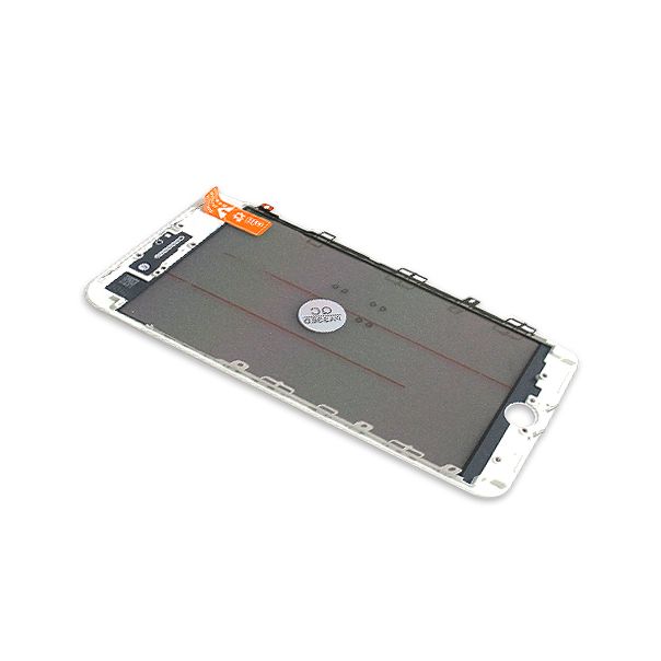 Staklo touch screen-a za Iphone 8 Plus sa frejmom + oca I polaroid white ORG - EP3047685