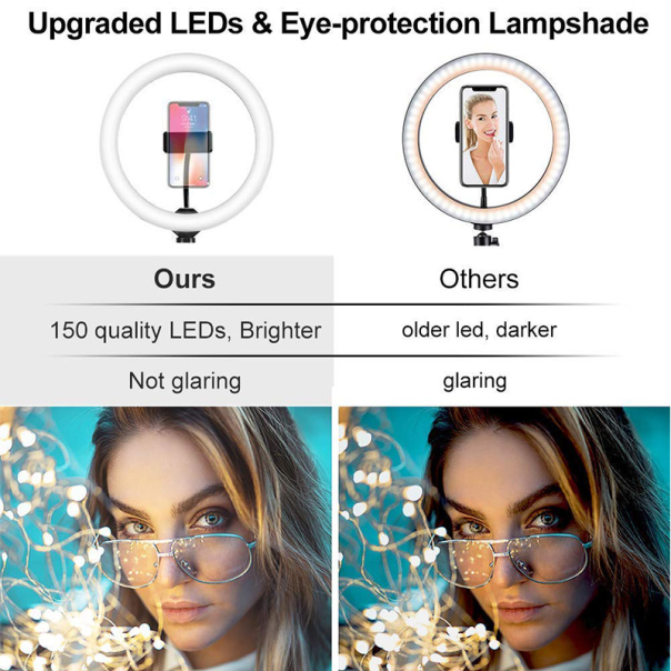 Selfie LED Ring light color sa stalkom 26cm - 052990