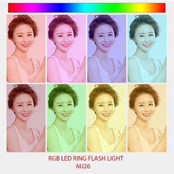 Selfie LED Ring light color sa stalkom 26cm - 052990