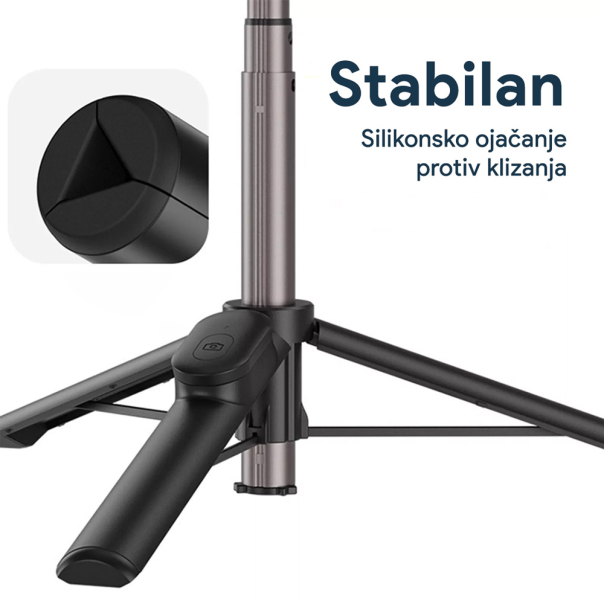 Selfie stick + mini tripod/stabilizator magnetic - 216085-1