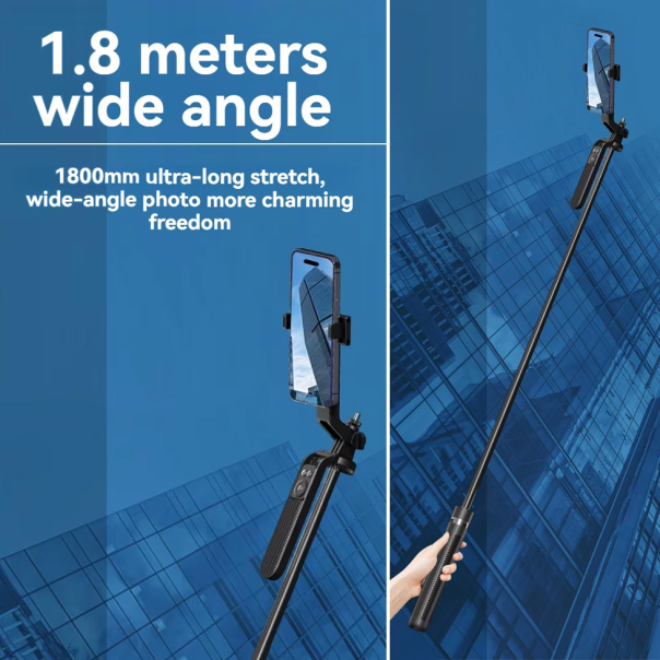 Selfie stick A14 + tripod crni - 215553