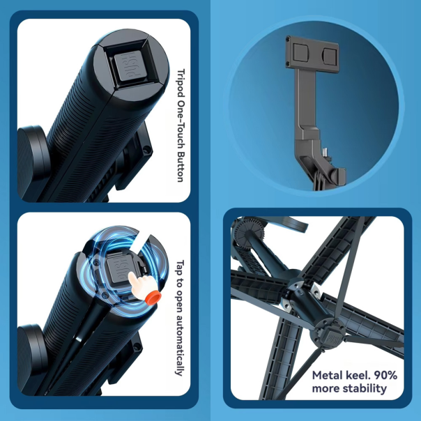 Selfie stick A14 + tripod crni - 215553