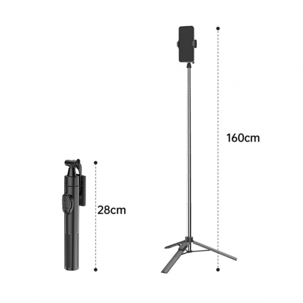 Selfie stick A35 + tripod crni - 209708