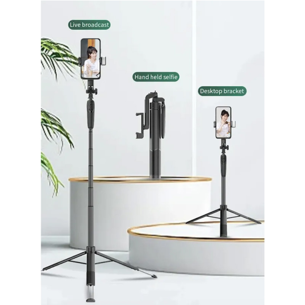 Selfie stick A66 + tripod crni - 209707