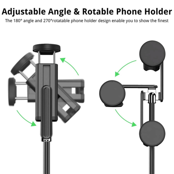 Selfie stick Seajic Oth-AB202 bluetooth + tripod crni - 617434
