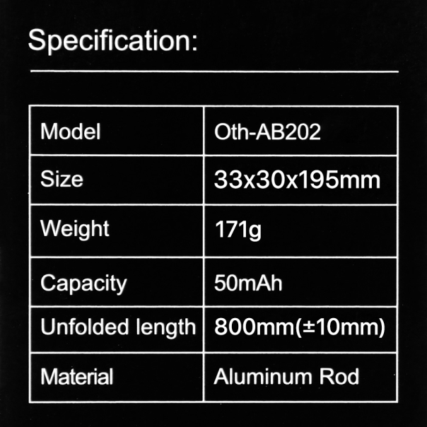 Selfie stick M18 mini + tripod beli/roze - 215621