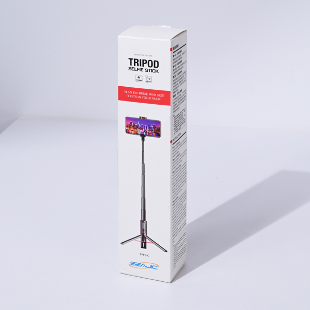 Selfie stick M18 mini + tripod beli/roze - 215621