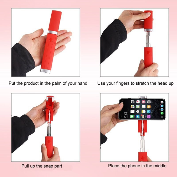 Selfie stick Rose 3.5mm crveni - 057101