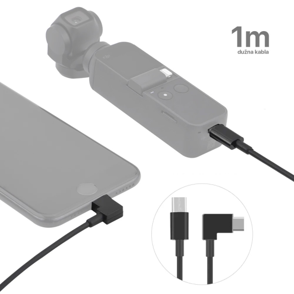 Selfie stick sa Type C kablom crni - 209444