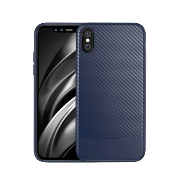 Maska za iPhone XS Max Semicarbon plava - 027061