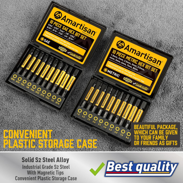 Set bitova Amartisan  JWD 20 kom u mm i incima - 223260