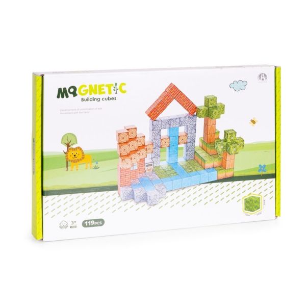 ECO TOYS Set magnetnih kocki za decu – 119 delova - EP2752009