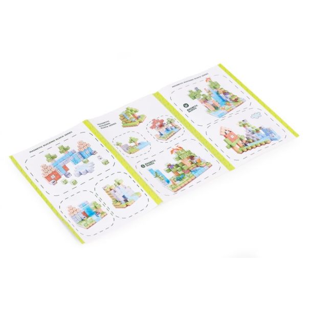 ECO TOYS Set magnetnih kocki za decu – 142 dela, kocke i dinosaurisi - EP2752006