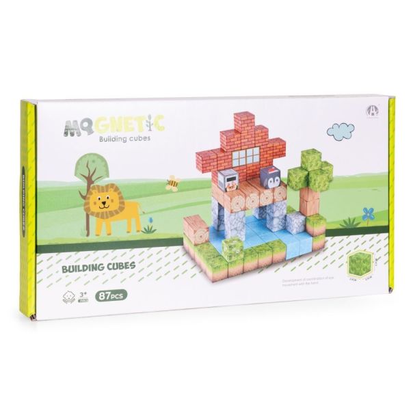 ECO TOYS Set magnetnih kocki za decu – 87 delova - EP2752012