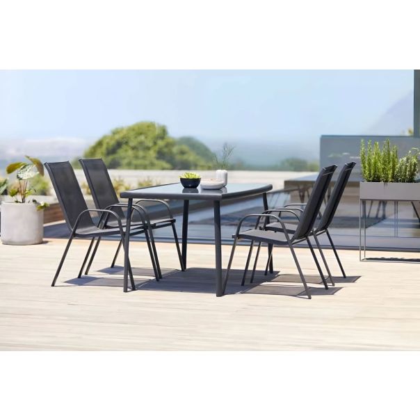 MULTIGARDEN Set od 2 baštenske stolice black - EP2742365