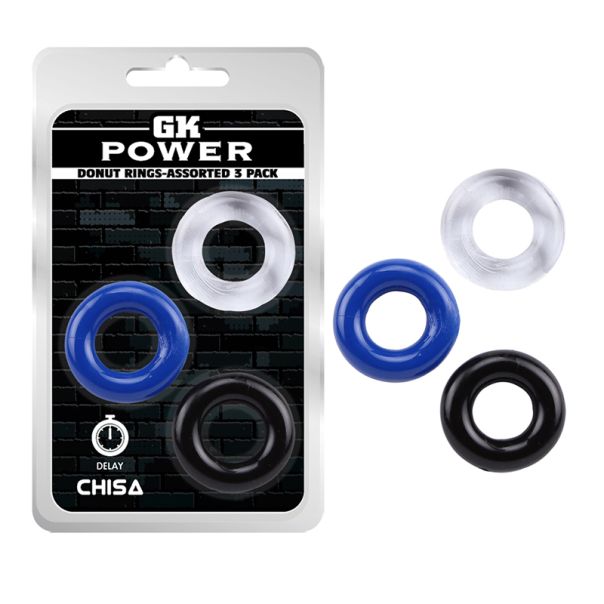 Set od 3 prstena Donut Rings Assorted 3 Pack - CN-330300899