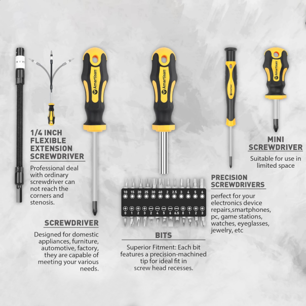 Set šrafcigera Amartisan JWD 44 u 1 sa koferom - 223259