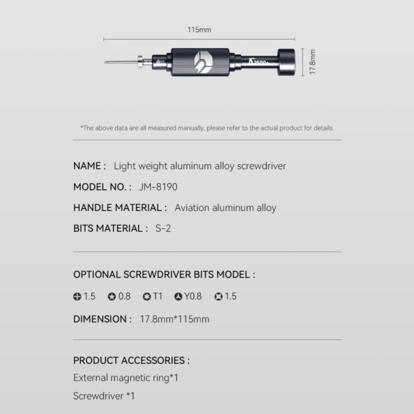 Set srafcigera JAKEMY JM-8190 - 213475