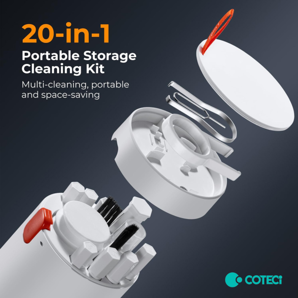 Set za čišćenje Coteci multifunkcionalni 20u1 beli - 222277