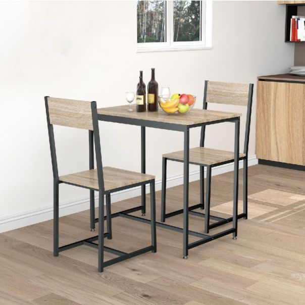 MODERNHOME Set za trpezariju 2 stolice + sto - CZCY805077TO