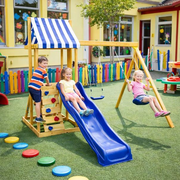 Dečiji drveni set za igru na otvorenom KINDER HOME 4 u 1 - EP2988378