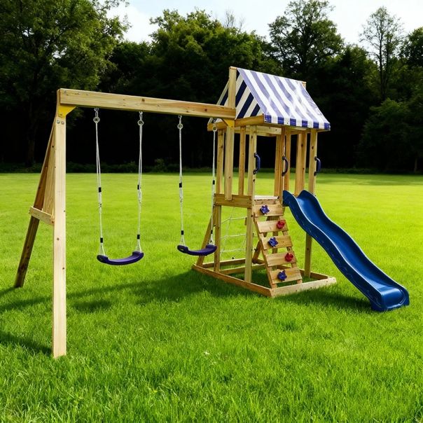 Dečiji drveni set za igru na otvorenom KINDER HOME 4 u 1 - EP2988378