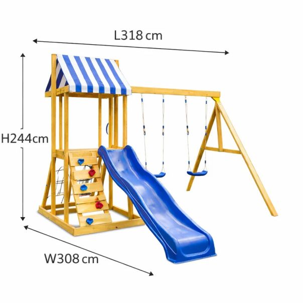Dečiji drveni set za igru na otvorenom KINDER HOME 4 u 1 - EP2988378