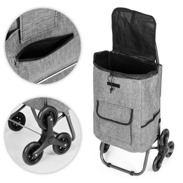 MODERNHOME Shopping kolica sa torbom 33 litara triple wheels siva - EP2994481
