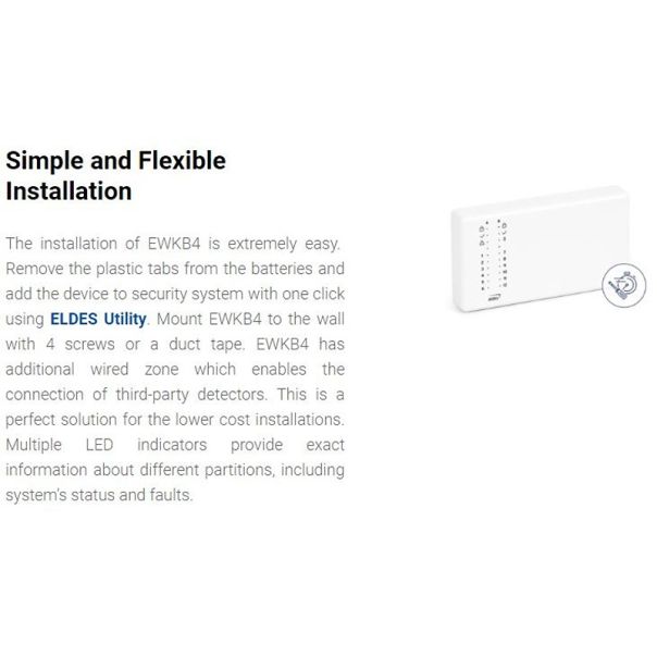 ELDES Šifrator EWKB4 Bežični LED - SIG00155