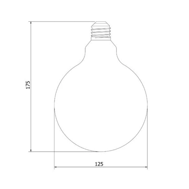 CERAMICA LUX Sijalica Edison E125 - 300329