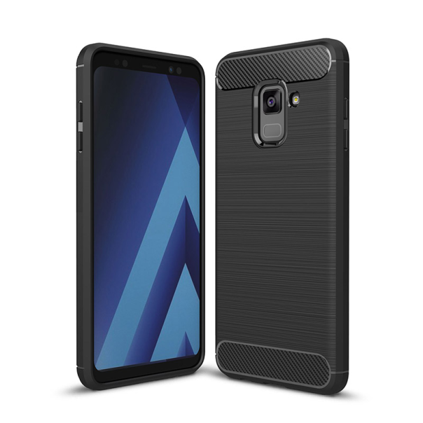 Maska za Samsung A8 Plus/ A730 (2018) crna Silicone Defender - 026802
