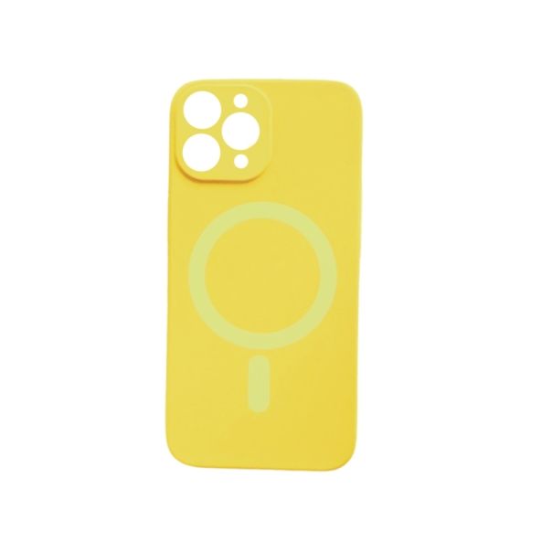 Silikonska maska Color Magsafe za Iphone 12 Pro, žuta - 1850064
