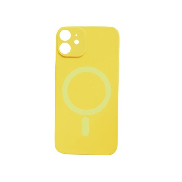 Silikonska maska Color Magsafe za Iphone 12, žuta - 1850066