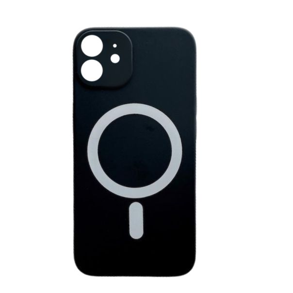 Silikonska futrola Magsafe Color Iphone 12 crna - 1810203