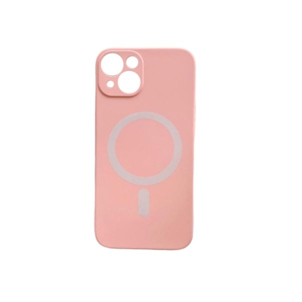 Silikonska futrola Magsafe Color za Iphone 15, svetlo roza - 1810156