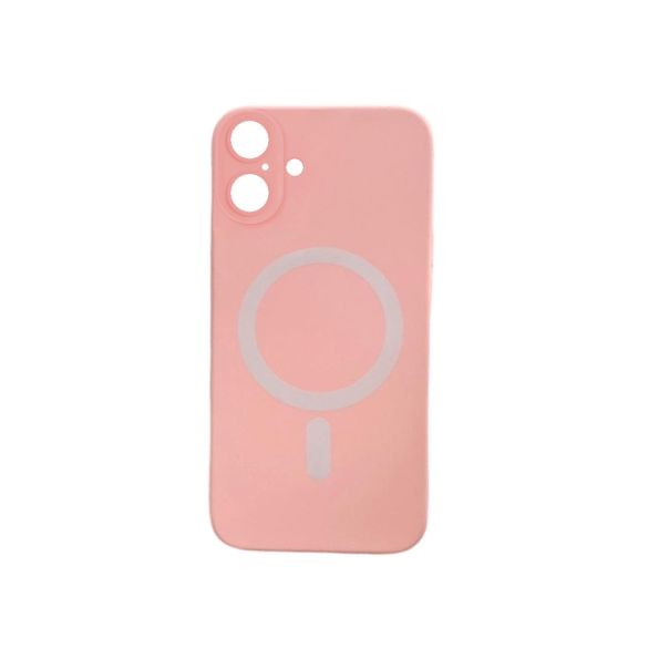 Silikonska futrola Magsafe Color za iPhone 16, svetloroze - 1810259