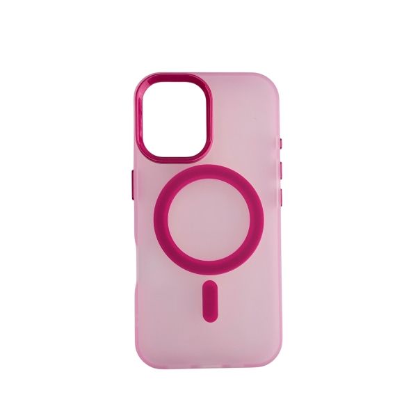 Maska silikonska Magsafe FLURO COLOR za Iphone 16, roza - 1810478
