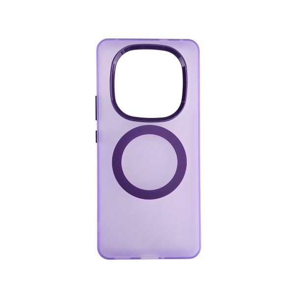 Maska silikonska Magsafe FLURO COLOR za XIAOMI Redmi Note 14 PRO+ 5G, ljubičasta - 1810457