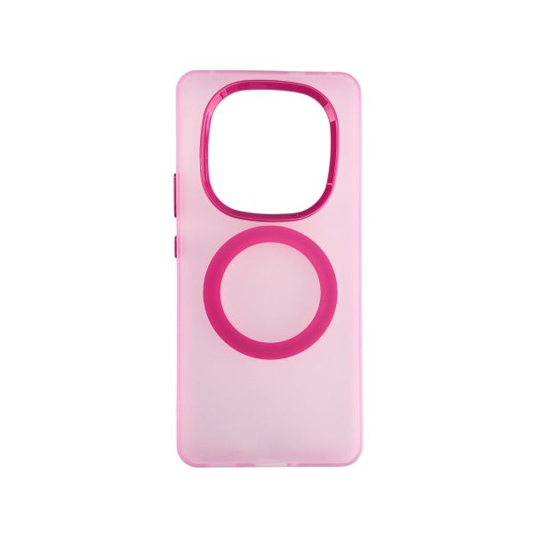 Maska silikonska Magsafe FLURO COLOR za XIAOMI Redmi Note 14 PRO+ 5G, roza - 1810455