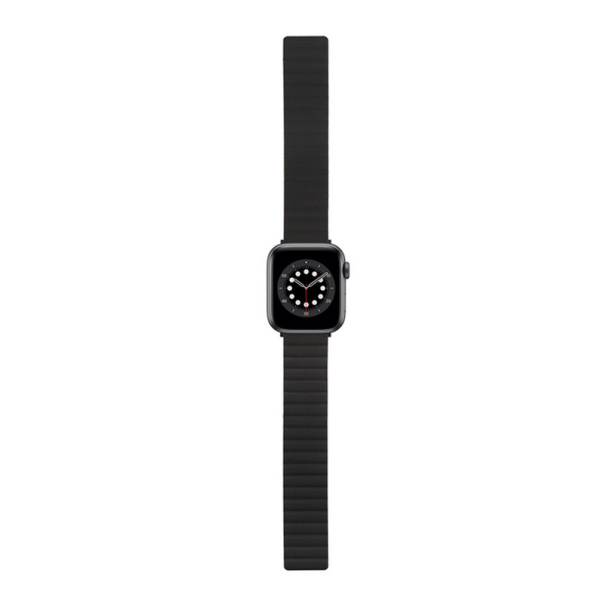 Silikonska narukvica za Apple Watch sa magnetom crno žuta 38/ 40/ 41 mm - 053173