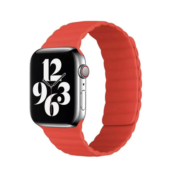 Silikonska narukvica za Apple Watch sa magnetom crvena 42/ 44/ 45/ 49 mm - 053180
