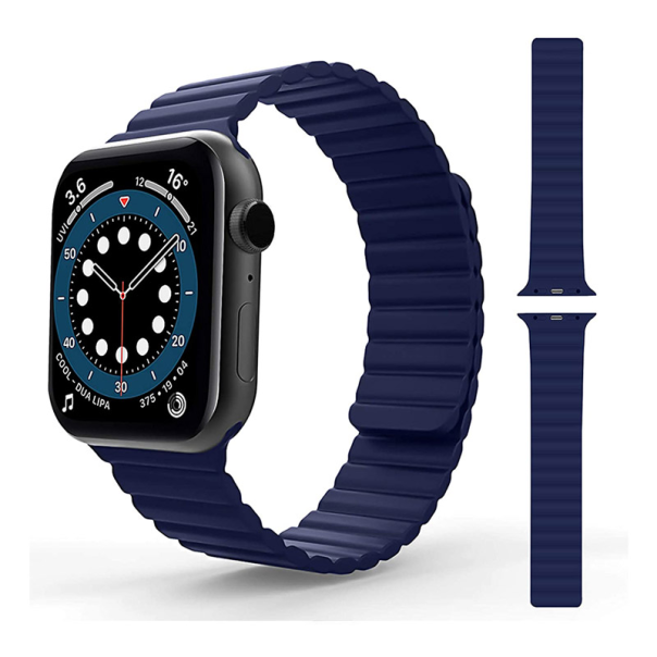 Silikonska narukvica za Apple Watch sa magnetom plava 38/ 40/ 41 mm - 053172