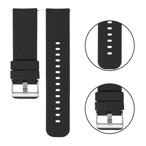 Silikonska narukvica za pametni sat Huawei crna 20mm - 605185