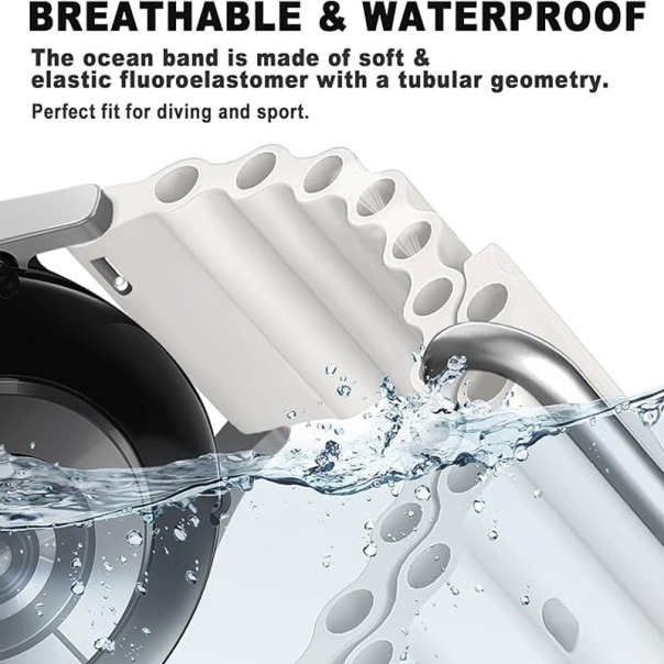 Silikonska narukvica za pametni sat Samsung Galaxy watch Ultra narandžasto 47 mm - 614190