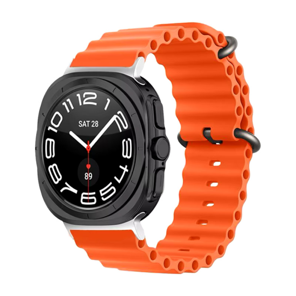 Silikonska narukvica za pametni sat Samsung Galaxy watch Ultra narandžasto 47 mm - 614190