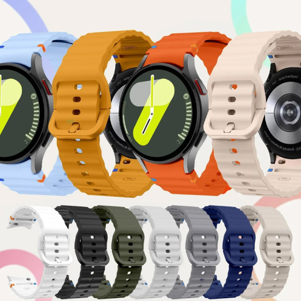 Silikonska narukvica za pametni sat Samsung Galaxy watch 7 zelena - 618249