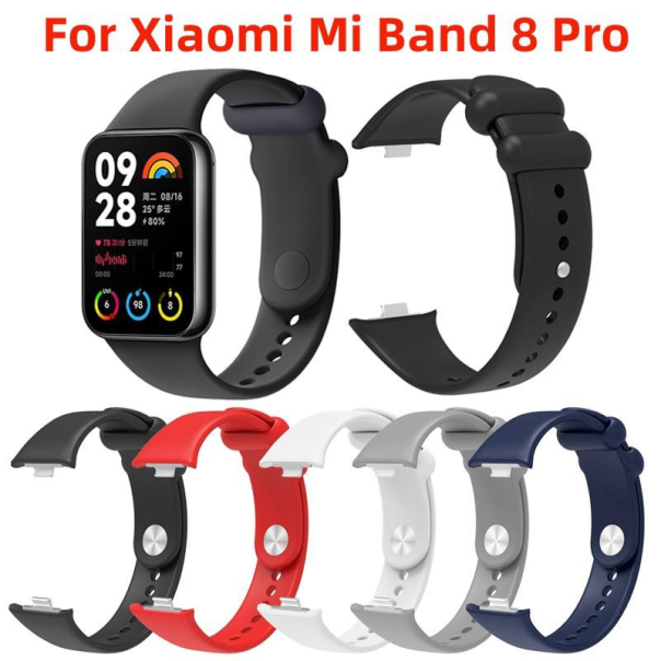 Silikonska narukvica za pametni sat Xiaomi Smart Band 8 Pro crvena - 612061