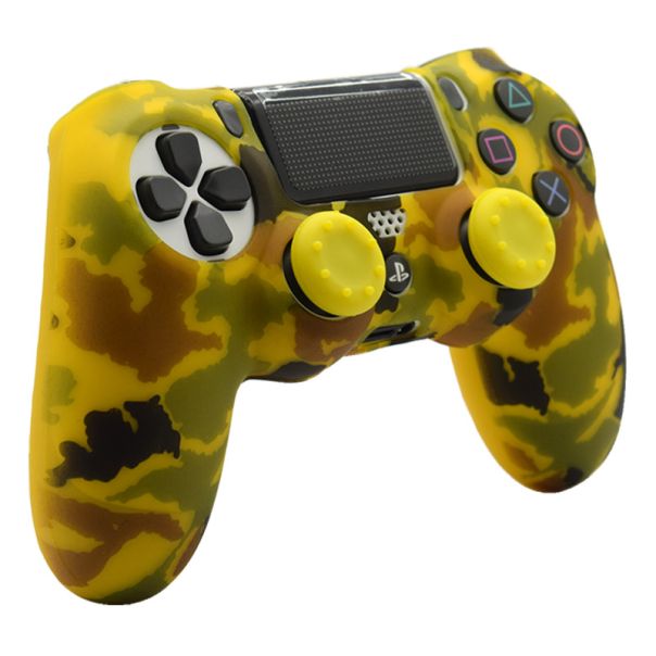 Silikonska zaštita za Joystick PS4 Military žuta - 601175