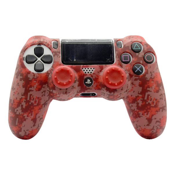 Silikonska zaštita za Joystick PS4 mine craft crvena - 601176